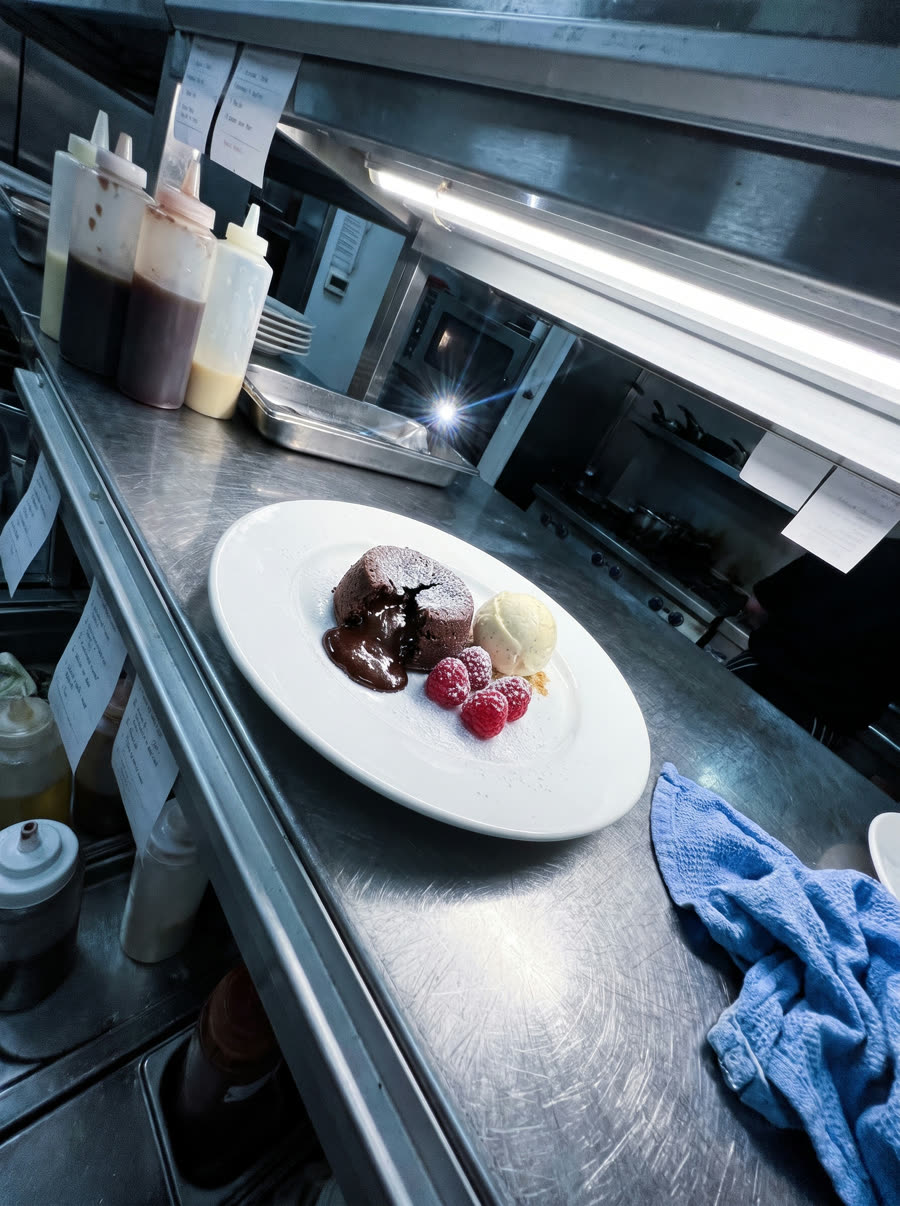 Owner's phone photo of Molten Chocolate Lava Cake